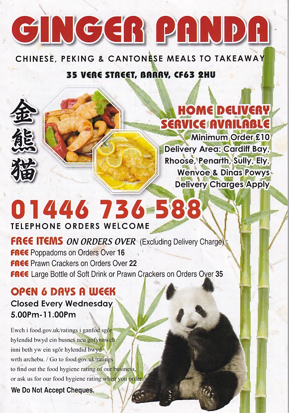 Ginger Panda Chinese Takeaway Barry