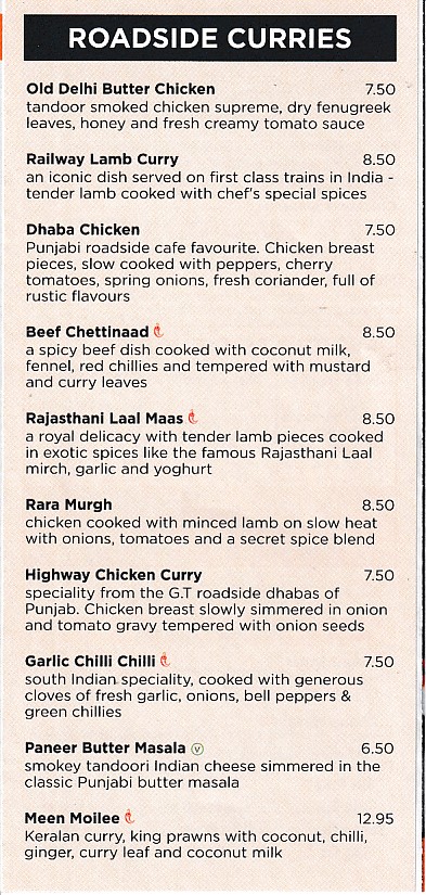 Menu of Tiffin Rasoi Indian takeaway in Barry