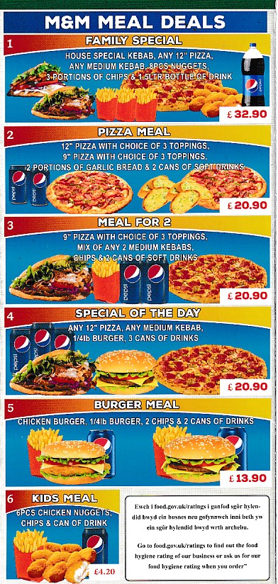 Menu Website of M&M Kebab & Pizza House Penart