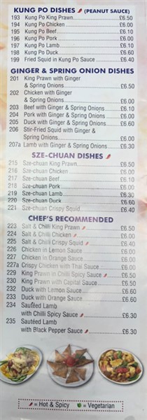 Menu of Tasty Oriental.Chinese Takeaway in Penarth