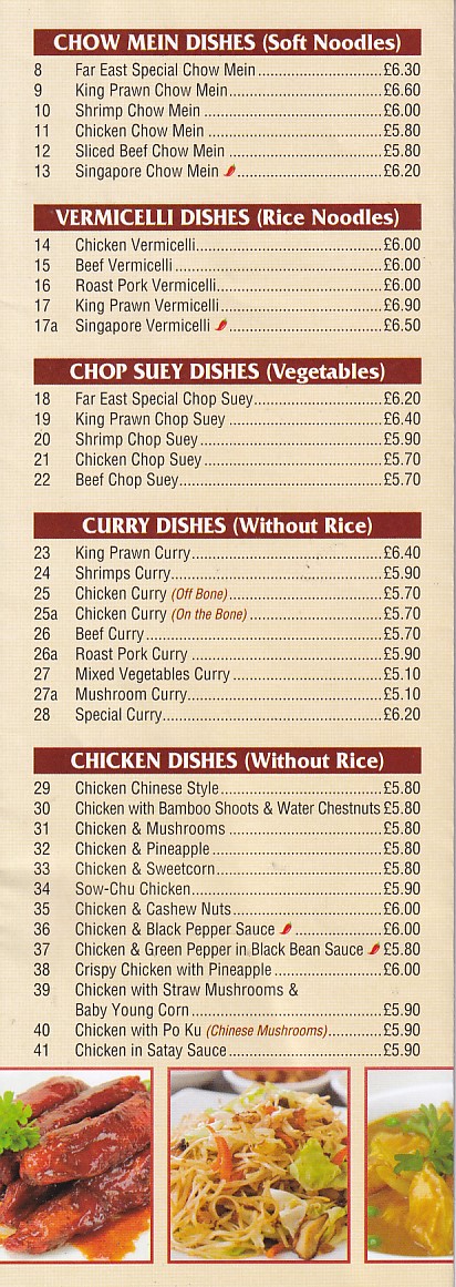 Far East Chinese takeaway Barry