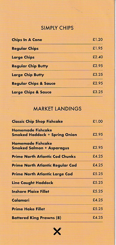 Menu of Posh Chip, in Penarth